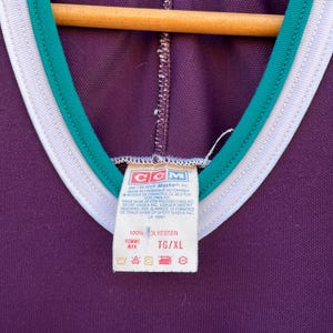 Maillot Vintage Anaheim Mighty Ducks – Taille L Jeunesse – CCM Fabriqué Au Canada