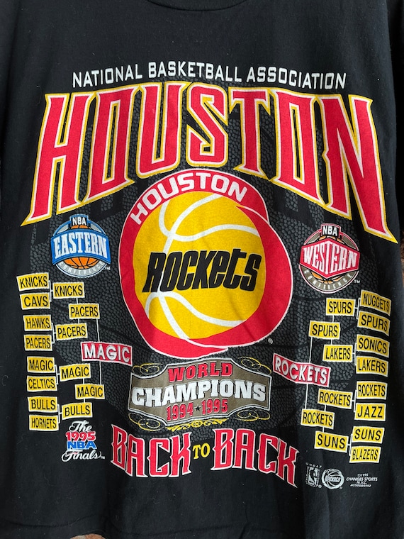 CustomCat Houston Rockets Rocket Retro NBA T-Shirt Red / 2XL