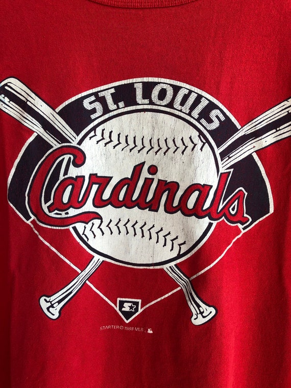 Vintage St Louis Cardinals 88 MLB Starter T-shirt 