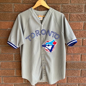 1990s Kelly Gruber Toronto Blue Jays T-shirt Vintage Brooks Made in Canada Single Stitch 100% Cotton All Over Print Tee MLB Major League