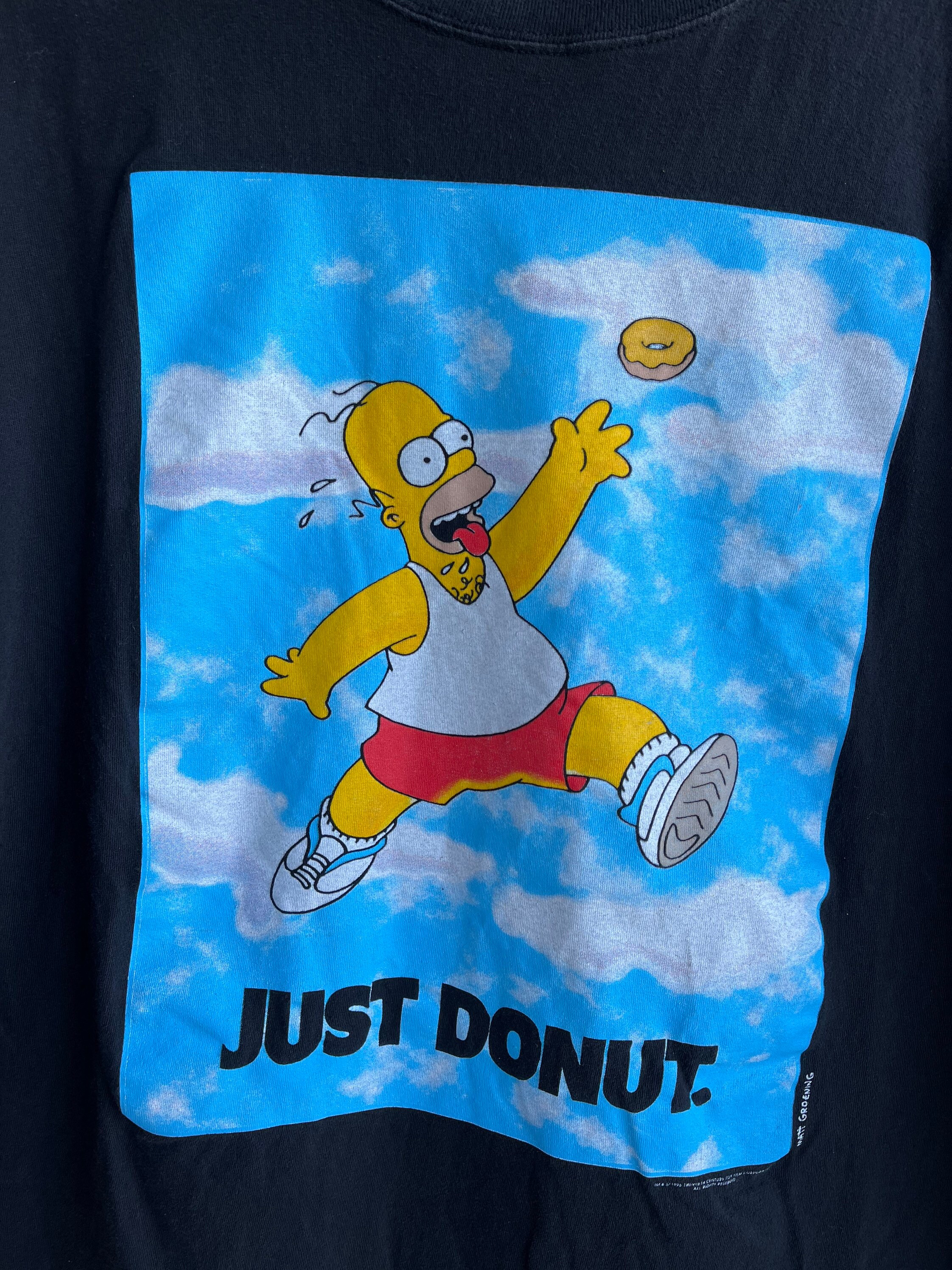 Vintage Air Homer Just Donut Simpsons T-shirt - Etsy 