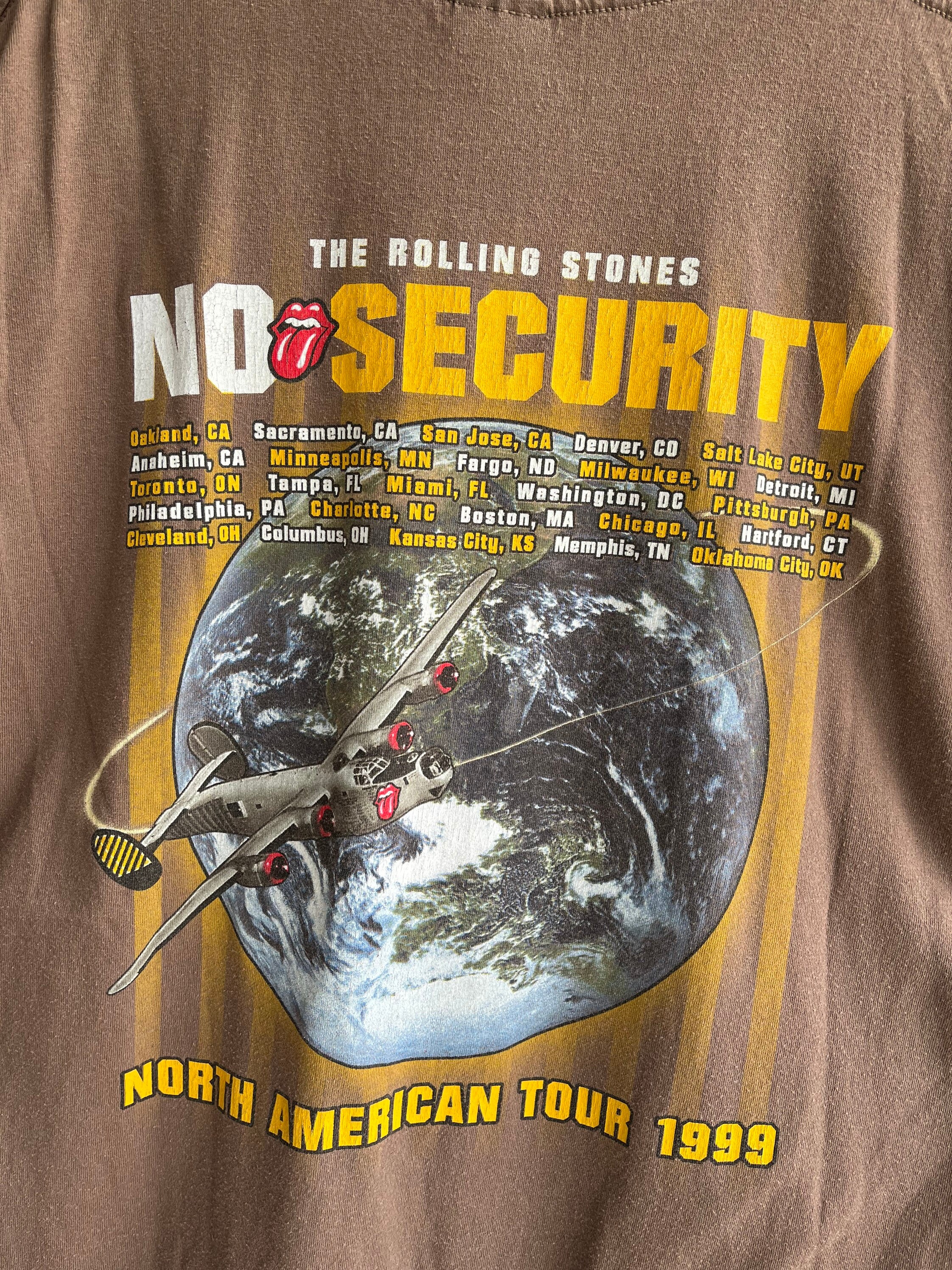 Vintage Rolling Stones '99 No Security Tour T-shirt - Etsy