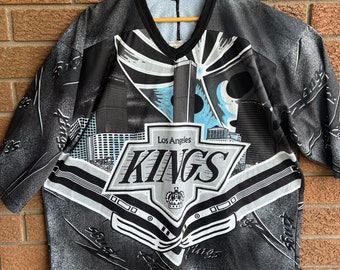 VINTAGE 90s STARTER LOS ANGELES KINGS NHL HOCKEY JERSEY SZ: S