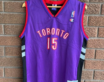 Vintage NBA Basketball Jersey Toronto Raptors Jermaine O'Neil # 6 Addidas  Red & Black Size XL Youth (18-20) 28 x 19 Excellent Condition