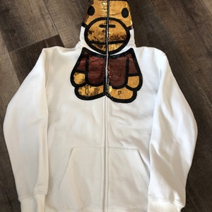 A BATHING APE baby milo design hoodie 星