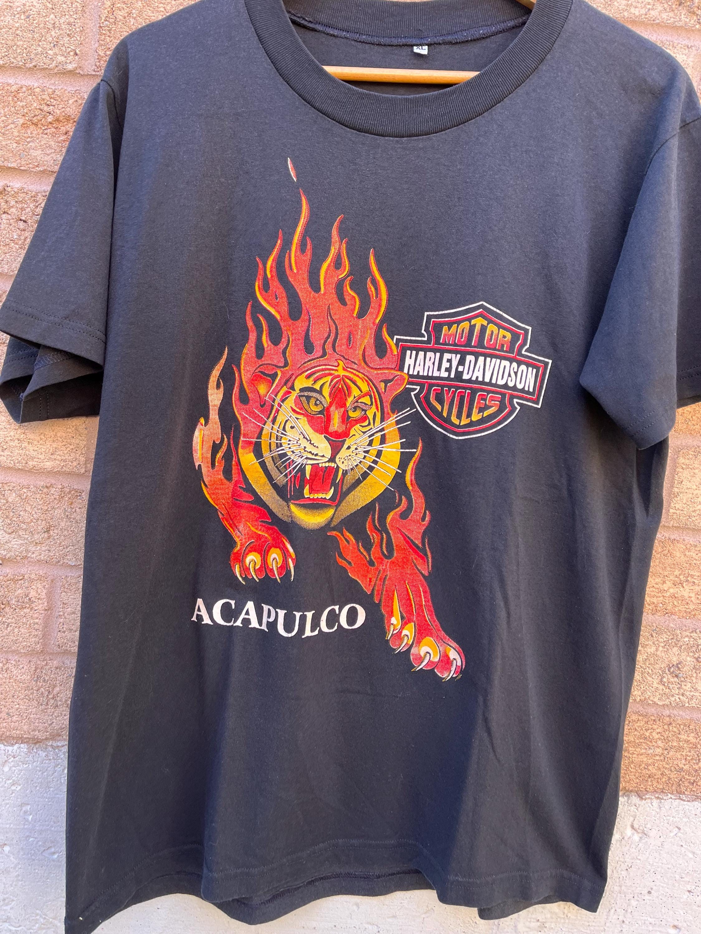 Vintage Harley Davidson Acapulco T-shirt - Etsy Canada