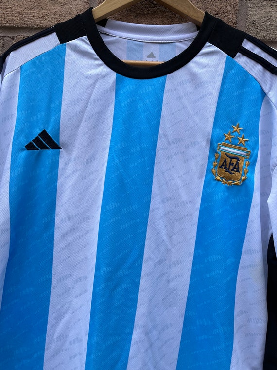 Vintage Lionel Messi Argentina Football Kit Jersey - Gem