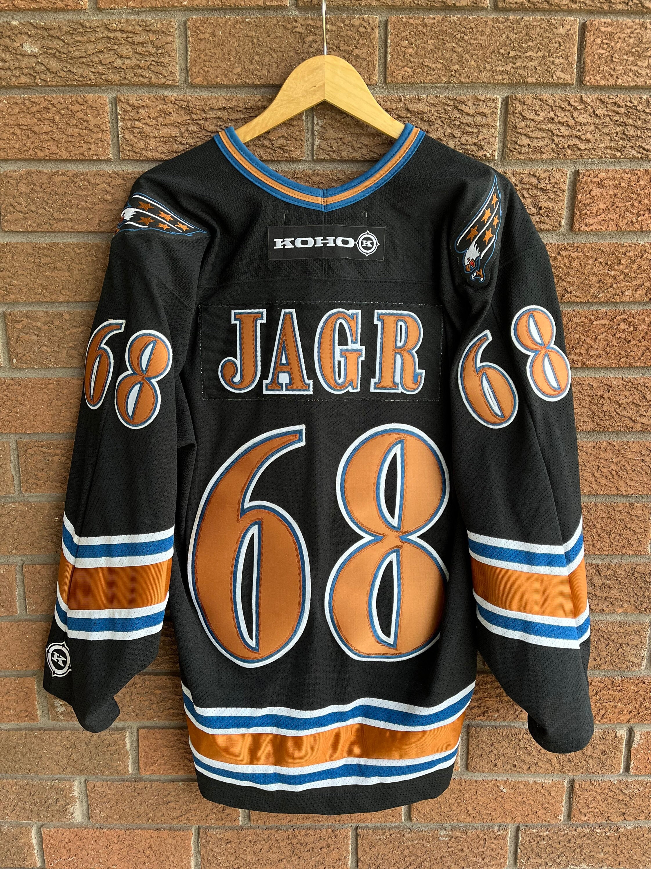 2002 Jaromir Jagr Washington Capitals Koho Black Alternate NHL Jersey Size  Large – Rare VNTG