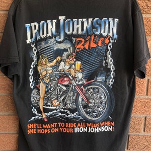 Vintage Big Johnson Motorcycles 1999 T-shirt - Etsy