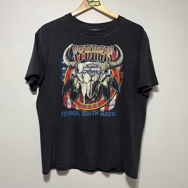 Vintage Harley Davidson Sturgis Bike Rally 1999 T-shirt