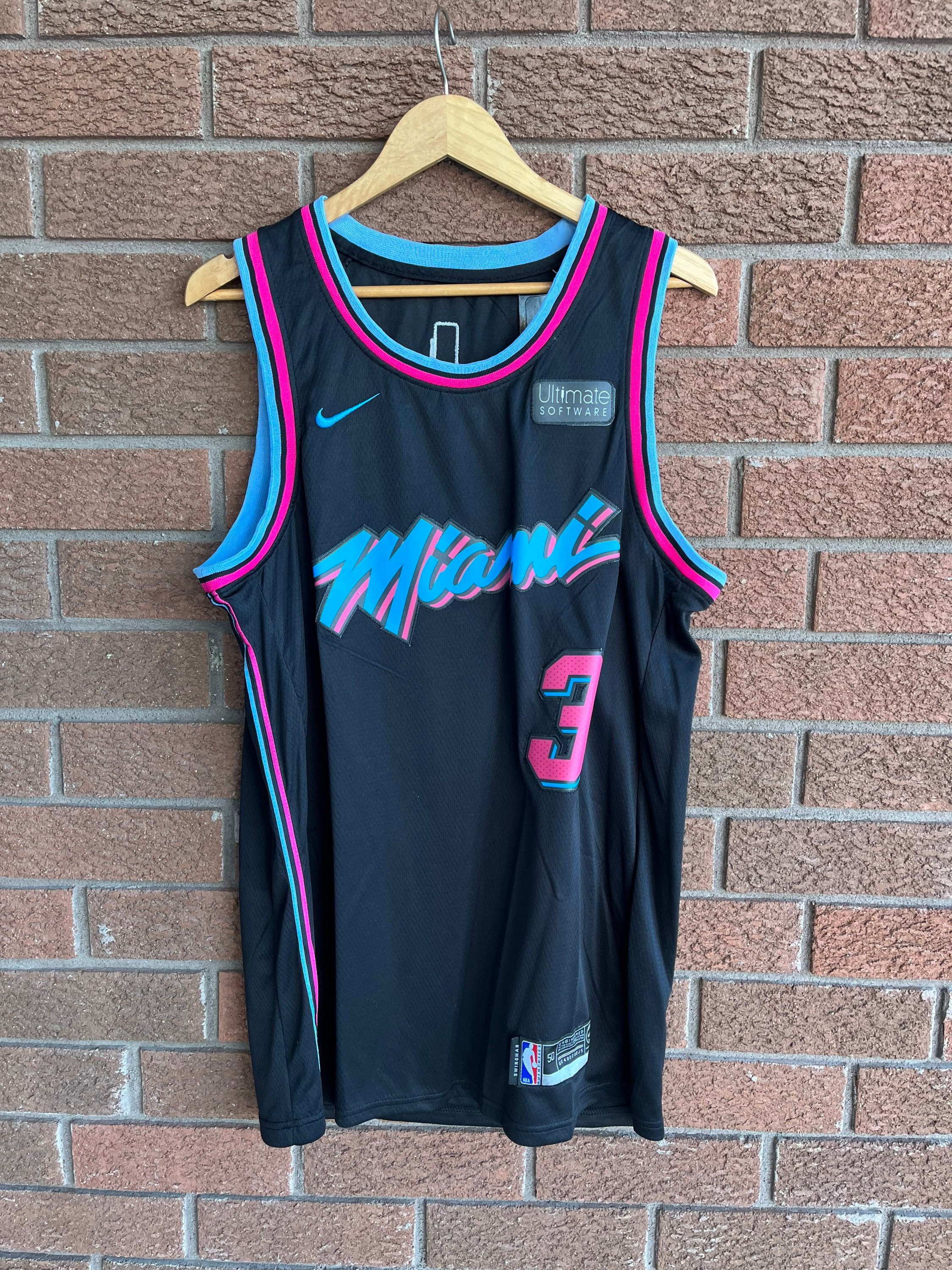 Dwyane Wade Miami Heat Black City Edition Swingman Jersey (Youth