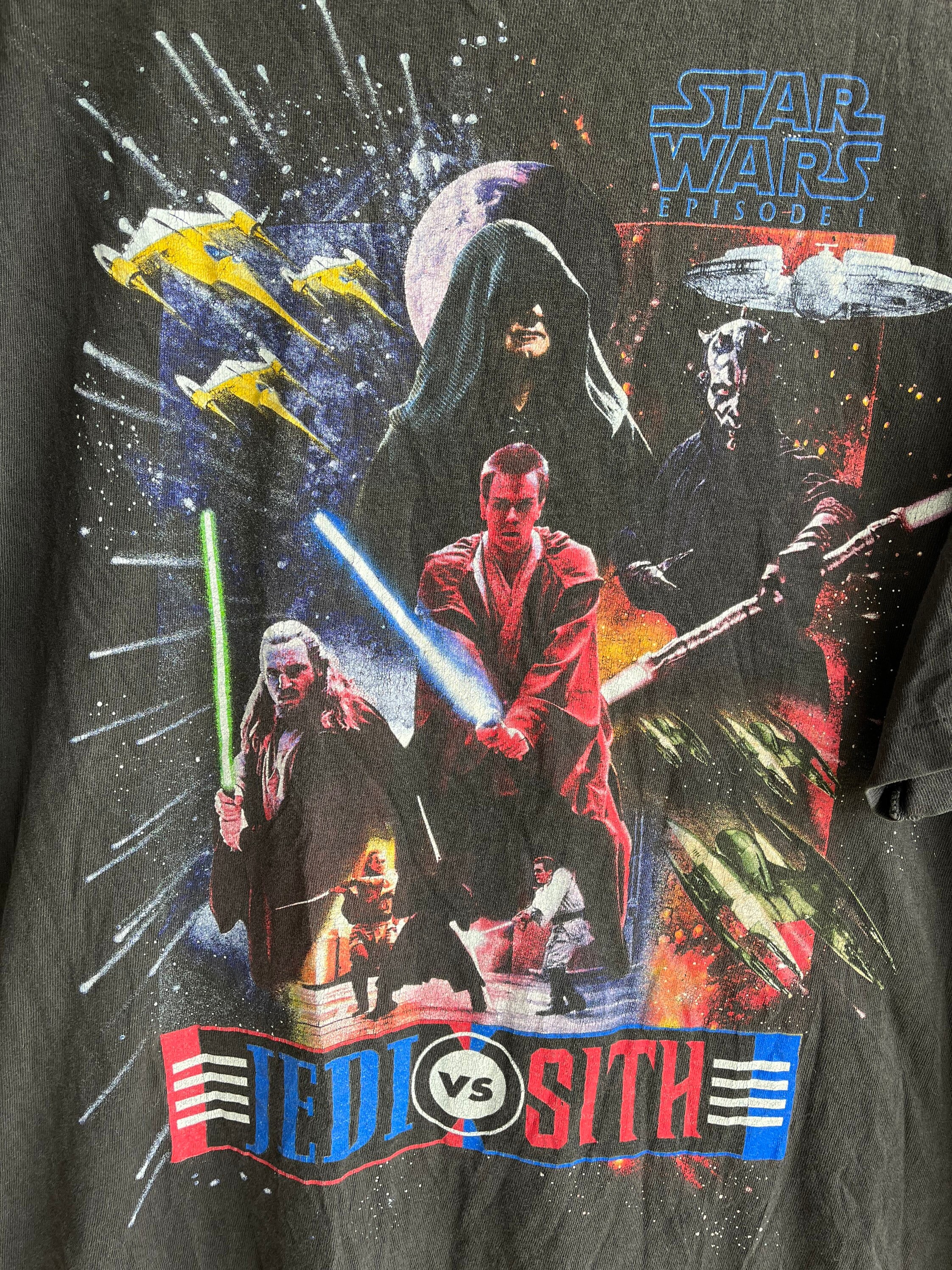 Vintage Star Wars Episode 1 1999 Jedi Vs Sith T-shirt - Etsy