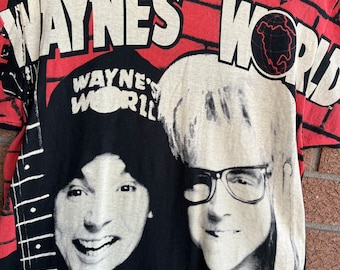 Vintage Wayne's World 1992 Movie All Over Print T-shirt - Etsy