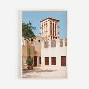 Beige Tower Wall Art, Marrakech Print, Morocco Architecture, Neutral Photography, Boho Wall Art, Moroccan Home Decor, Boho Printable Art