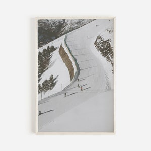 Vintage Ski Print Mountain Print Retro Nordic Decor Snowboard Decor Ski Poster Scandinavian Wall Art Minimalist Print Mountain Wall Art