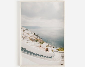 Greece Wall Art, Coastal Printable, Greece Photography Prints, Santorini Wall Art, Architecture Print, Travel Poster, Greece Digital Art