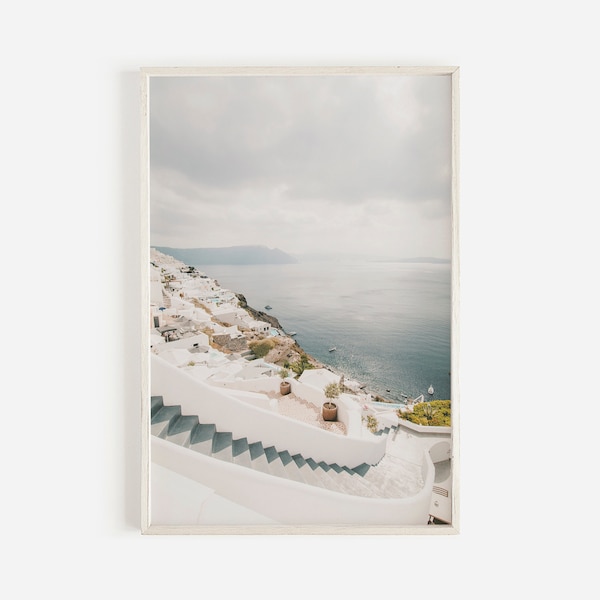 Greece Wall Art, Coastal Printable, Greece Photography Prints, Santorini Wall Art, Architecture Print, Travel Poster, Greece Digital Art