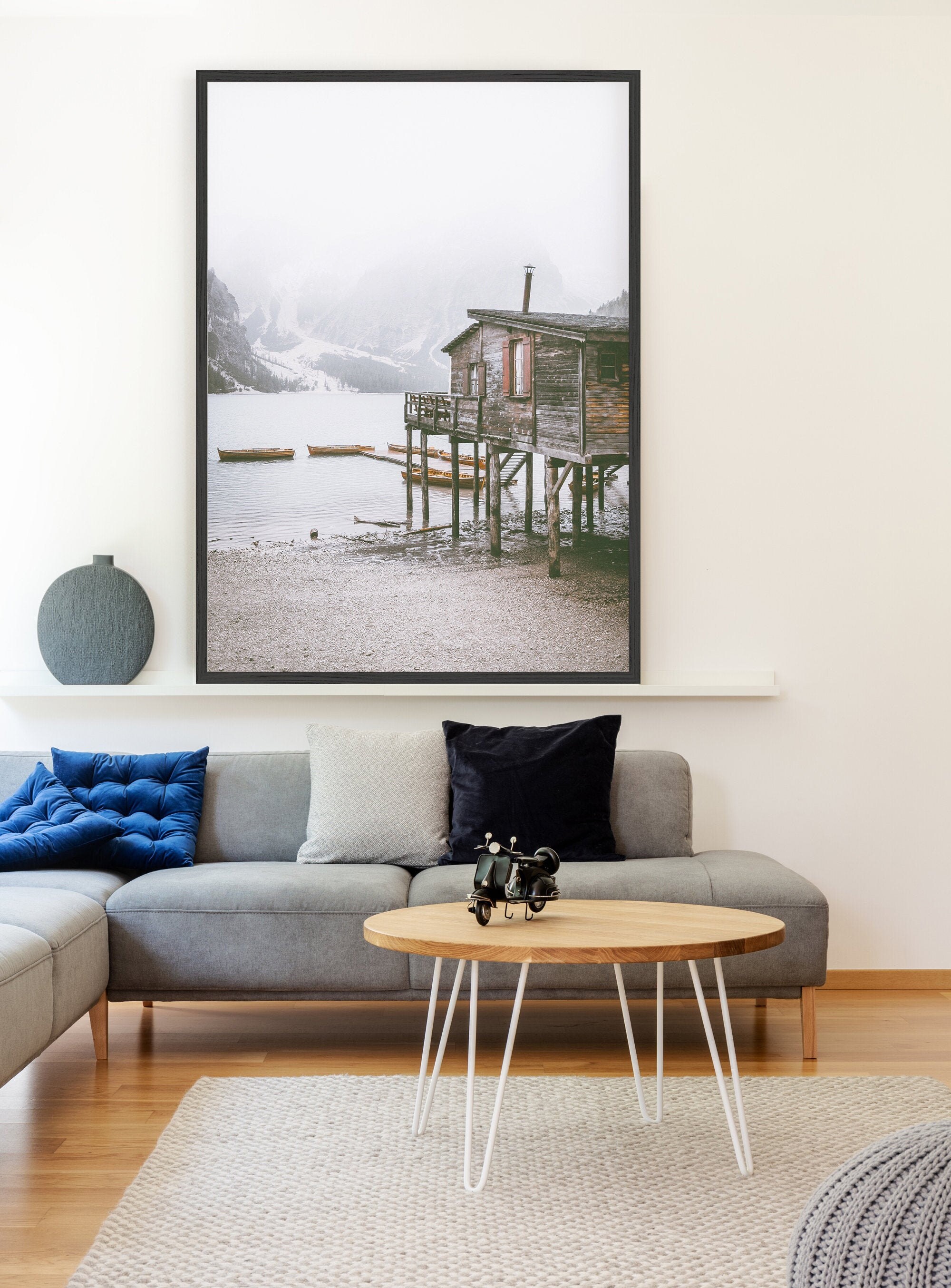 Mountain Print Canadian Wall Art Rustic Cabin Print Etsy