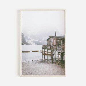 Mountain Print, Canadian Wall Art, Rustic Cabin Print, Mountain Lake Photography, Nordic Art, Mountain Range,Modern Art Print, Printable Art