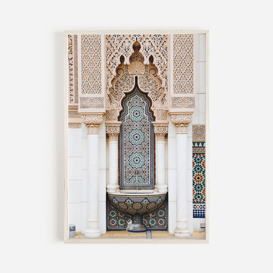Moroccan Arch Print, Printable Moroccan Mosque, Moroccan Arches Photo ...