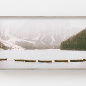 Samsung Frame TV Art | Mountain Digital Art | Canadian Lake Photo | Art Frame TV | Nature Art Frame Tv | Digital Art Frame Tv | Frame Tv Art
