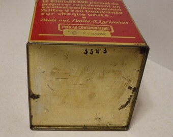 metal broth box KUB 11x11 in excellent condition