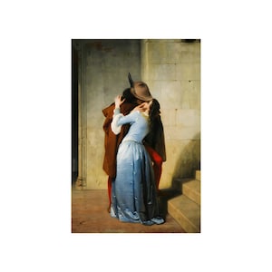 The Kiss by artist Francesco Hayez Art Poster
