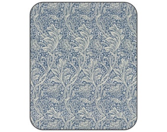 William Morris Blue Flower Pattern Picnic Blanket l Vintage Themed Picnic Blanket l Waterproof Picnic Blanket