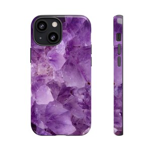 Amethyst Crystal Phone Case, Tough Case for all Phone Types