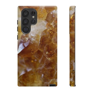 Citrine Crystal Phone Case, Tough Case for all Phone Types