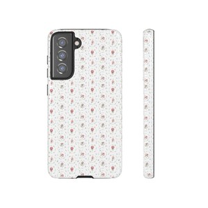 Flower pattern phone case, Tough Case, Cottagecore, Coquette, For most phone types, Art Phone Case