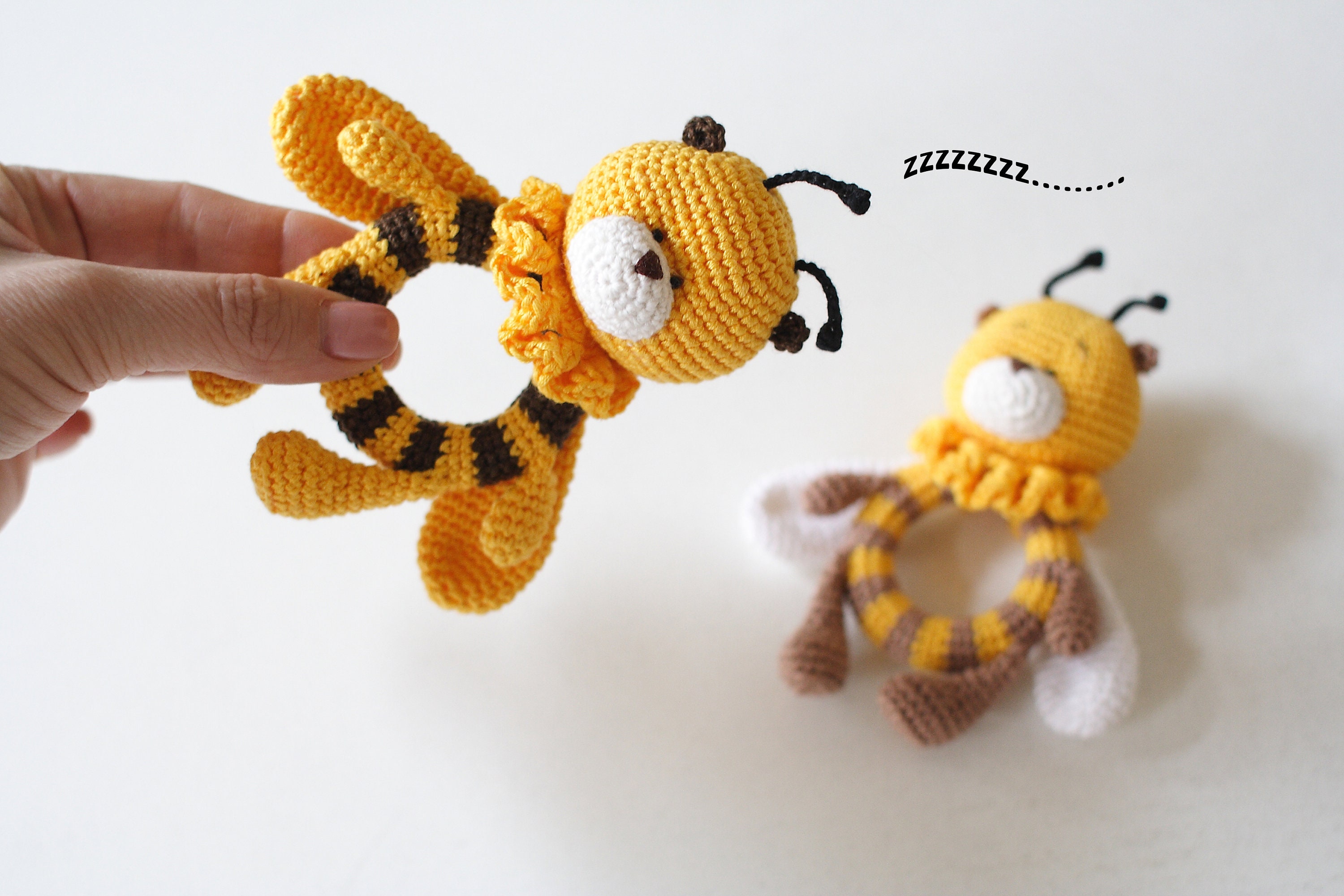 CROCHET PATTERN Bee Rattle - Etsy