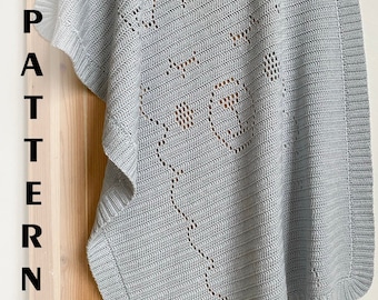 アルパカかぎ針編みパターンウールベビーブランケット