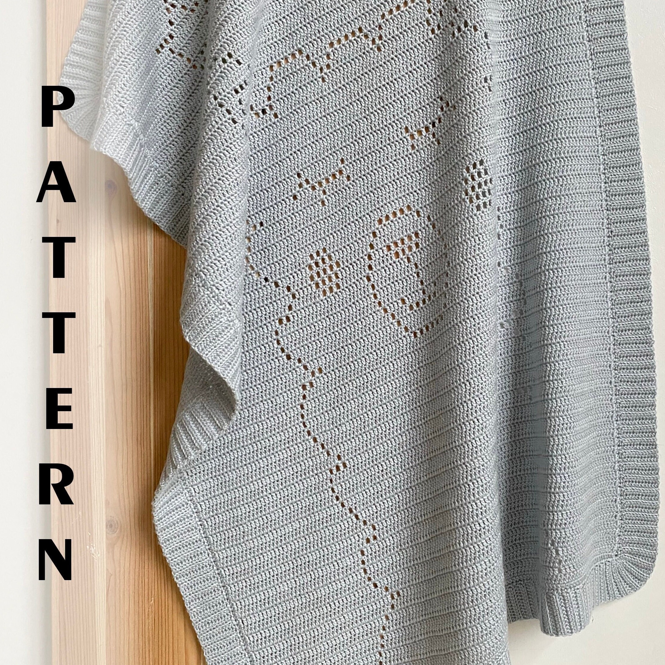 Alpaca Crochet Pattern wool baby blanket