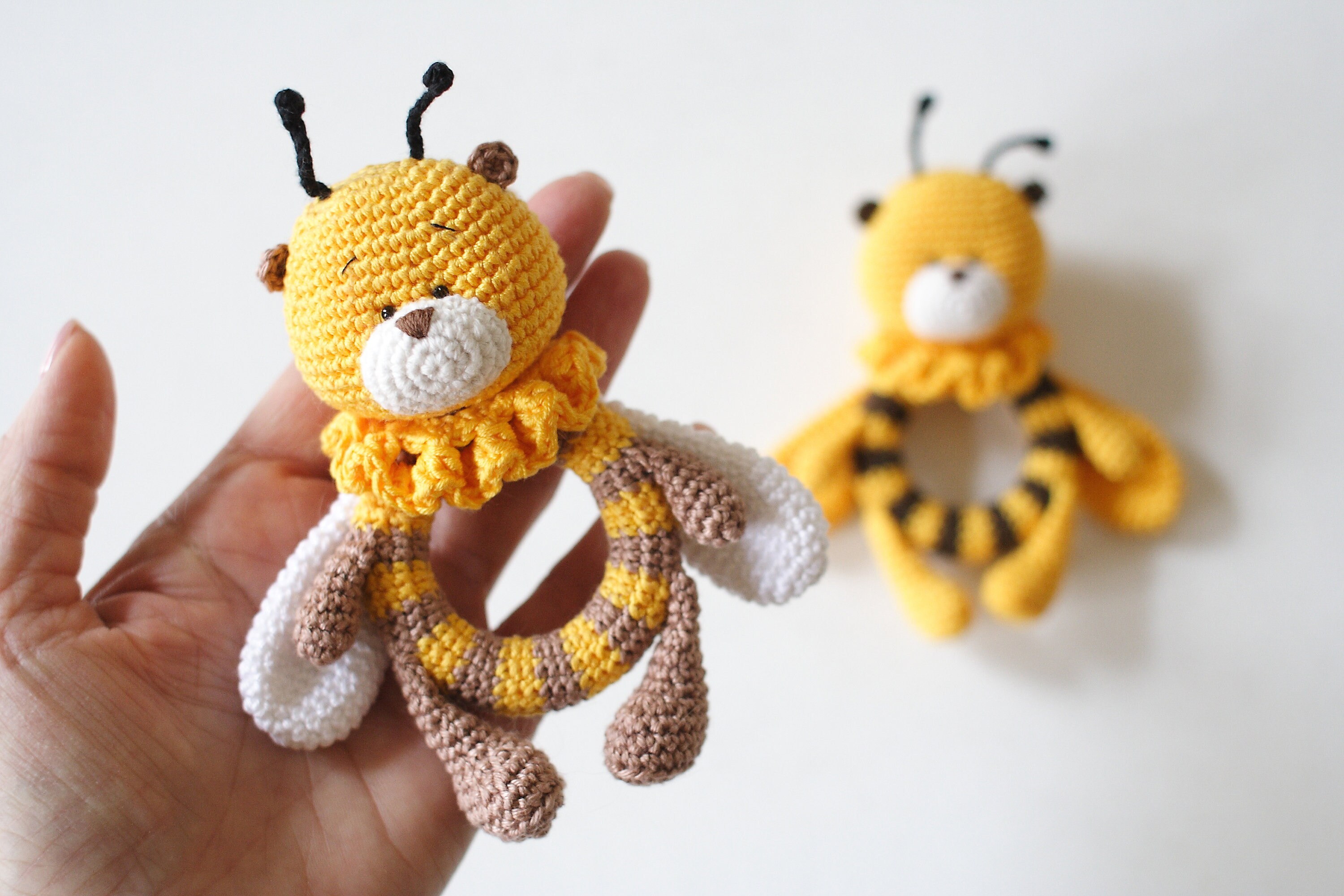 CROCHET PATTERN Bee Rattle - Etsy