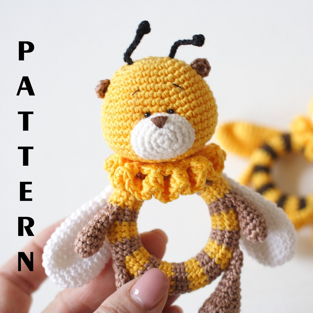 CROCHET PATTERN Bee Rattle - Etsy