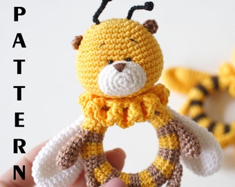 CROCHET PATTERN Bee Rattle