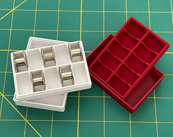 Compact Bobbin Travel Case, Multiple Colors, By AlconyDesigns