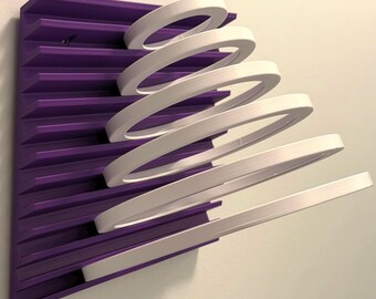 Hanging 3/8" Quilting Ruler Rack: 12 Slot Storage, Pick Your Size & Color, By AlconyDesigns
