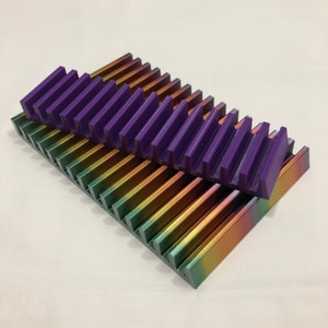 Longarm Ruler Rack, 15 slot, Pick a Size, For Longarm Quilting Ruler storage, By AlconyDesigns