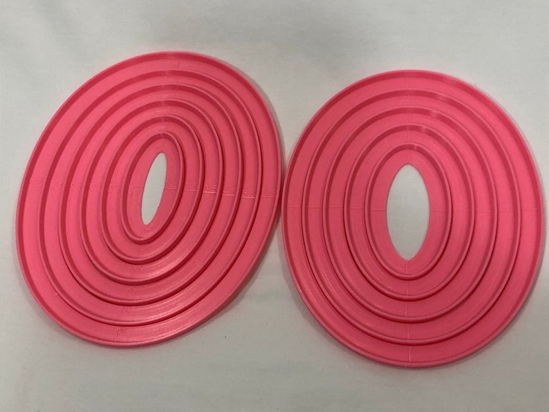 Oval Quilting Rulers 11 Piece Set Multiple Colors by Etsy