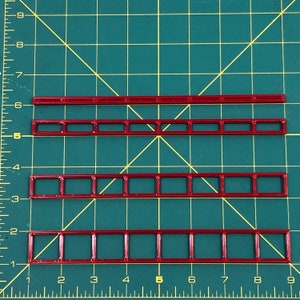 Quilting Straight Ruler, Spacing Gauges, 4 Sizes, Longarm and Other Machines, By AlconyDesigns