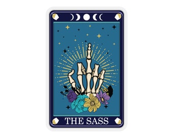 Sarcastic Tarot Card Sticker - Hilarious Divination with a Twist!
