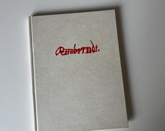 Libro de arte antiguo de Rembrandt en tapa dura / Libro de mesa de centro de maestros holandeses de 1990