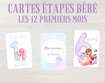 Baby milestone cards