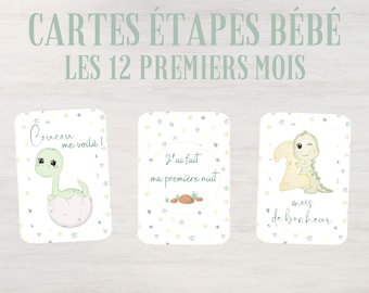 Baby milestone cards