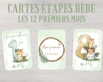 Baby milestone cards