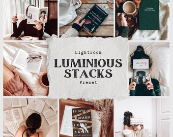 3 Lightroom Mobile and Desktop Presets | Influencer Presets | Bright Luminous Photo Filter | Light and Airy Bookish Presets