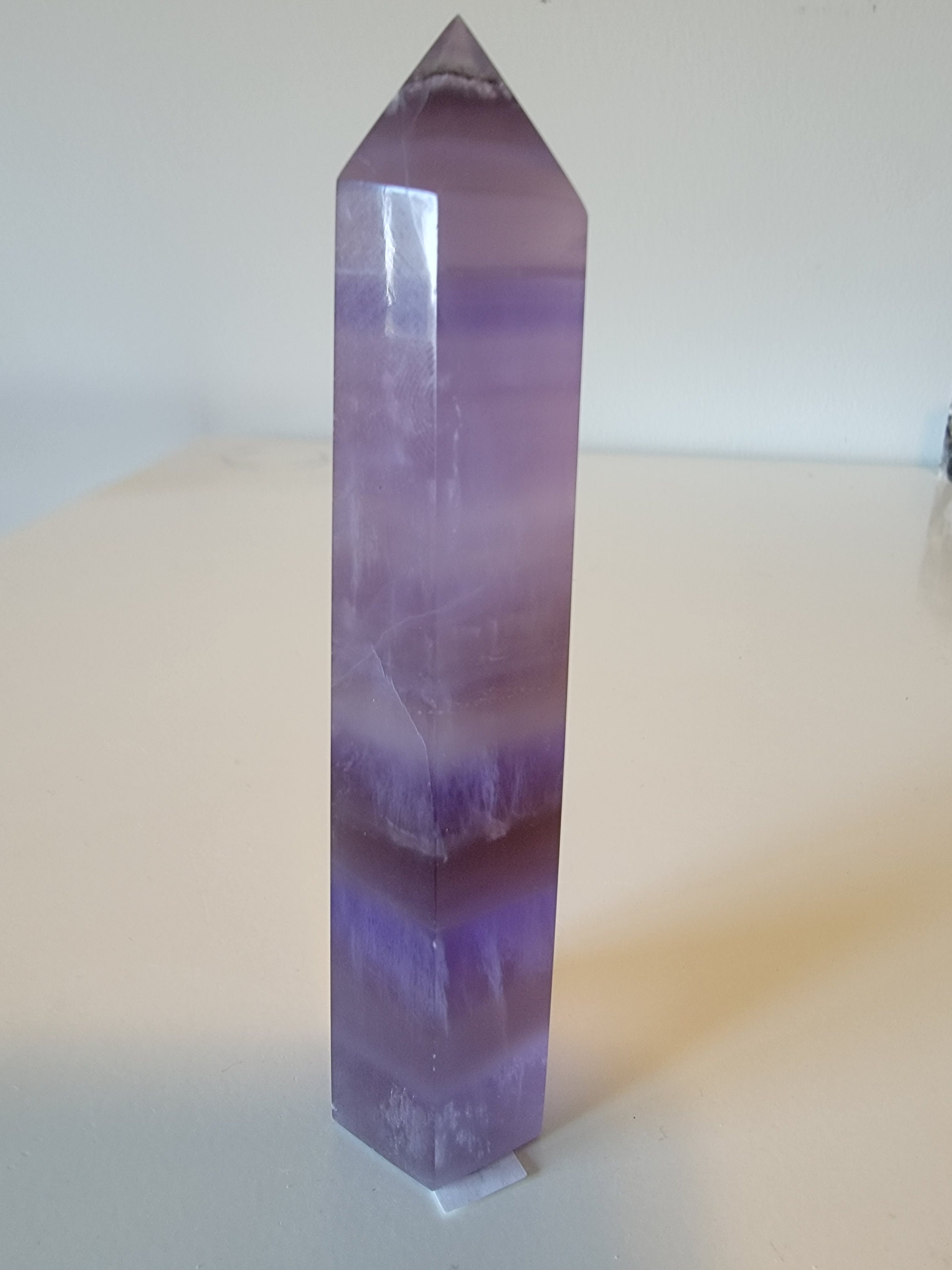 紫色のフローライトタワー、クリスタル装飾 - Etsy 日本