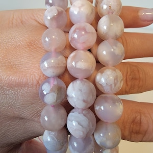 Bracelet en cristal d’agate à fleurs